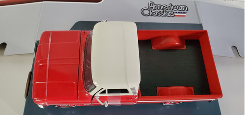 1966 Camioneta Chevy C 10 Fleetside Mol Escala 1:24  Rojo Cr