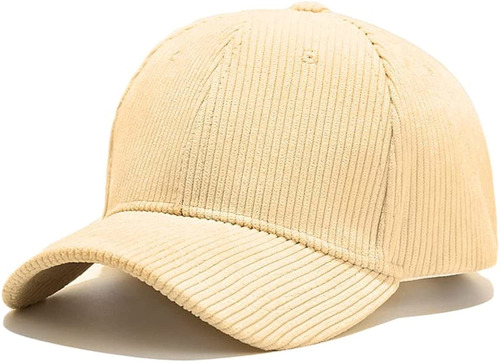 Gorra De Béisbol De Pana Unisex, Estilo Clásico, Color Sólid