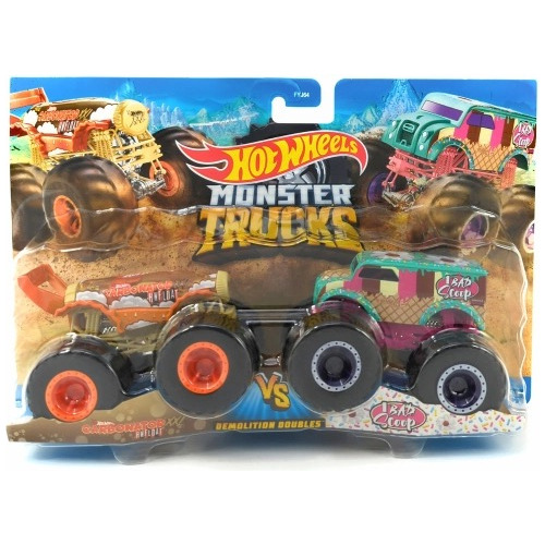 Hot Wheels Monster Trucks 1:64 Carbonator Xxl Vs 1 Bad Scoop