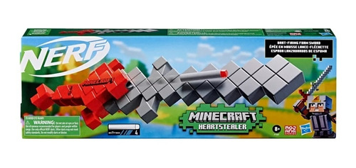 Minecraft Heartstealer Nerf Hasbro Espada Lanzadardos
