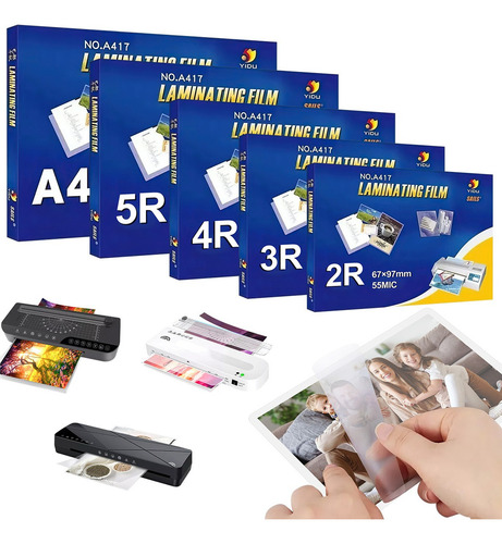 500pzs Micas Termicas Carta A4/5r/4r/3r/2r Laminadora