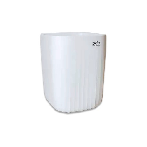 Cesto Tacho Basura Plástico Resistente 28 Cm Blanco Residuos