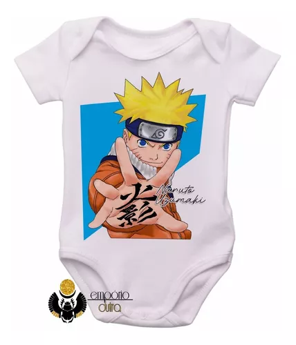 Body bebê roupa nenê criança Manga Naruto Sasuke Uchiha