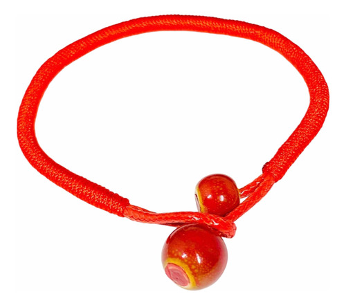 Pulsera Roja Hilo Rojo Semillas Éxito Mal De Ojo Suerte Prot