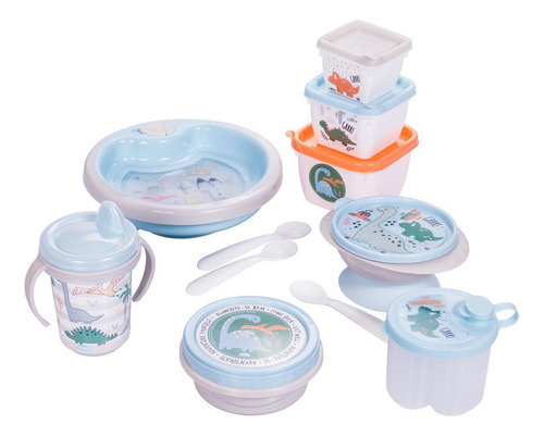 Kit de introducción de comida para dinosaurios Plasutil de 6 piezas