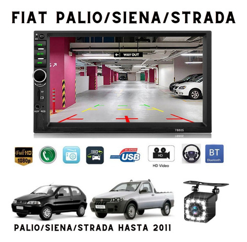 Radio Multimedia Fiat Strada Palio Siena Camara +instalacion