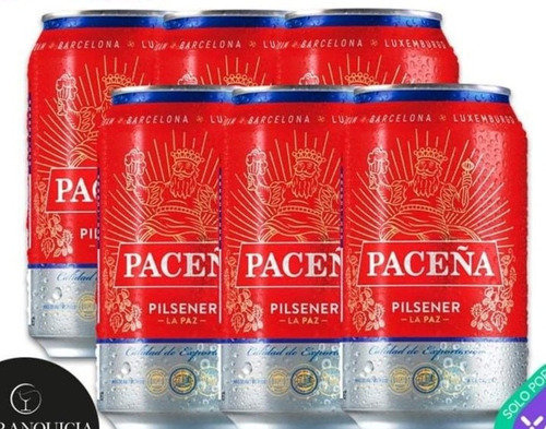 Cerveja/cerveza Paceña Pilsener 330 Ml 6 Unidades