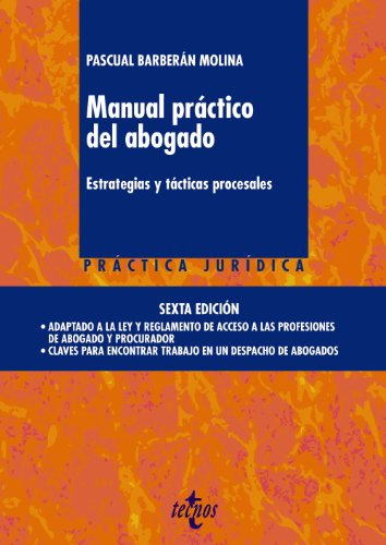 Libro Manual Práctico Del Abogado De Pascual Barberán Molina