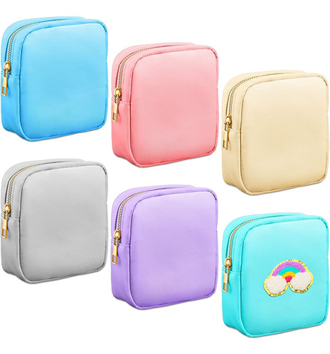~? Remerry 6 Pcs Nylon Cosmetic Bag Travel Make Up Pouch Toi