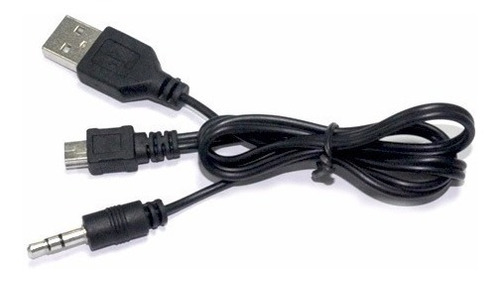 Cable Usb A Mini Usb + Plug Cargador Parlantes