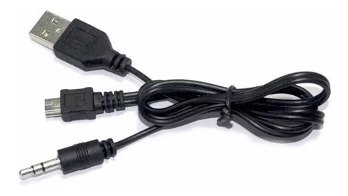 Cable Mini USB a USB y Plug 3.5mm para Mini Parlantes