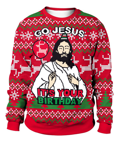 2023 Sueter Navideño Ugly Sweater Navidad Pareja 1pcs