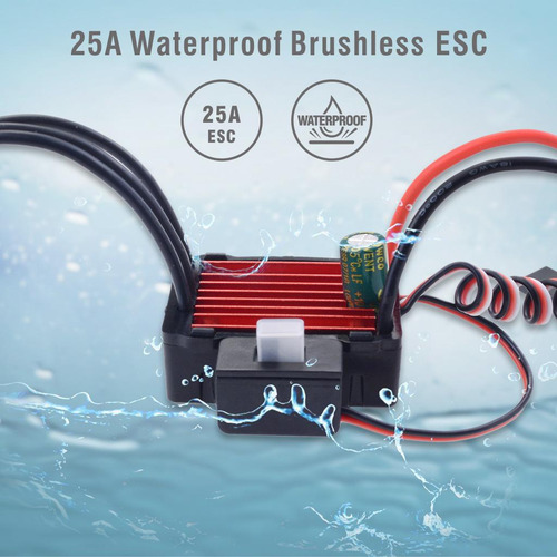 Motor Sin Escobillas Impermeable 5800kv 25a Esc Para 1/16,