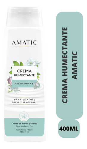 Crema Humectante Amatic 400 Ml - mL a $36