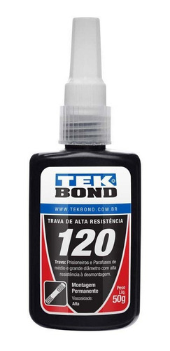 Trava Parafusos 120 Alta Resistencia 50g Tekbond