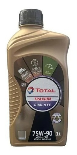 Aceite Transmision Total 75w90 Gl4/gl5 Dual 9 Fe 1l