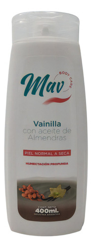 Crema Corporal Con Aceite De Almendras Y Vainilla Mav 400ml