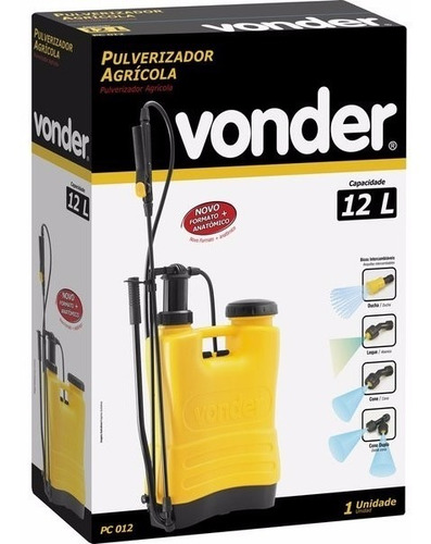 Imagem 5 de 6 de Pulverizador Agrícola Costal 12 L + Acessórios Vonder