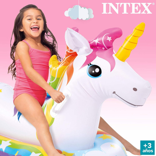 Inflable Montable Unicornio Intex 163 X 86cm