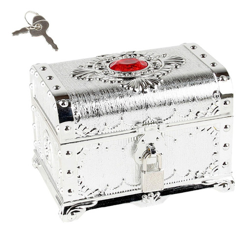 ' Cofre Pirata, Caja De Almacenamiento Decorativa Antigua