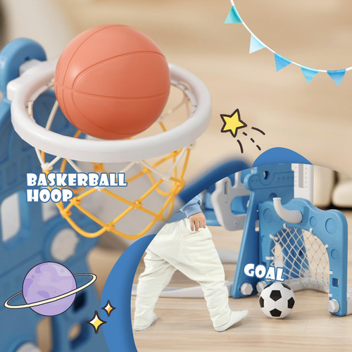 Juego De Toboganes Y Columpios Para Niños Pequeños De 1 A 3