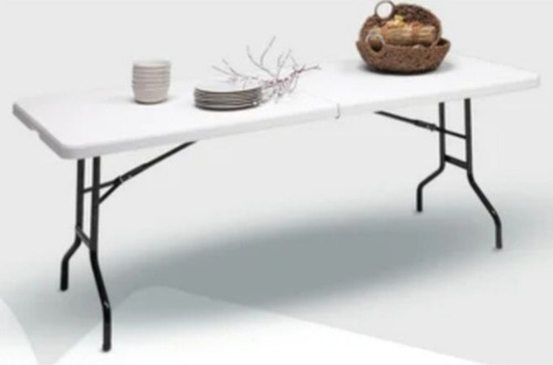 Imagen 4 de 4 de Mesa Plástica Plegable 180m Elite-blanco