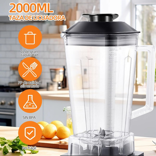 Licuadora Professional, Multiprocesador Alimentos Con Doble