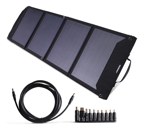 Tenergy Cargador De Panel Solar Plegable De 60 W Para Fuente