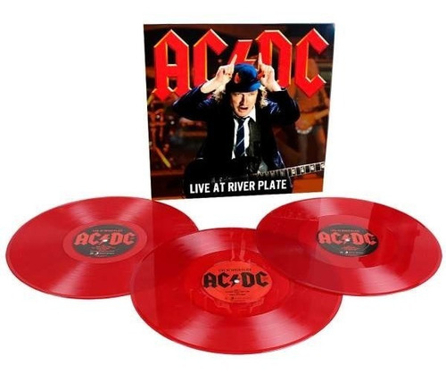 Vinilo Ac/dc Live At River Plate 3 Lp Red Vinyl Limited.