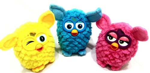 Boneco Furby Brinquedo Infantil, Interativo Amarelo, Azul,