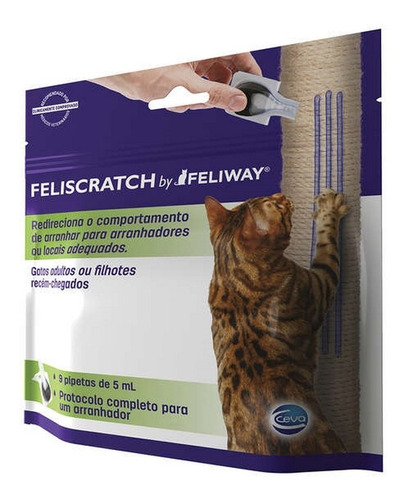 Feliscratch - Arranhadores Feliway 9 Pipetas 5ml Ceva