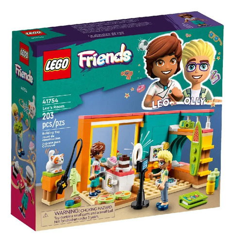 Lego Friends Quarto Do Leo 203 Peças 41754