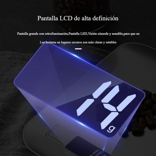 Báscula De Cocina Digital Alimentos Acero Inoxidable 5 Kg/1g