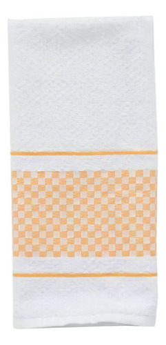 Kit 10 Pano De Copa Dohler Jacquard Bordar Vitória 45x70 Cor Laranja