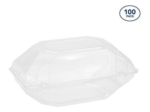 100 Paquete De Caja De Flores De Plastico Transparente Para