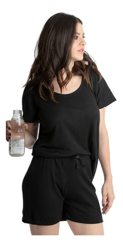Imagen 3 de 7 de Remera Alondra Pijama Manga Corta Morley Verano Dama Jelue