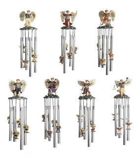 Kit 7 Arcangeles Campanas De Viento Movil Wind Chime