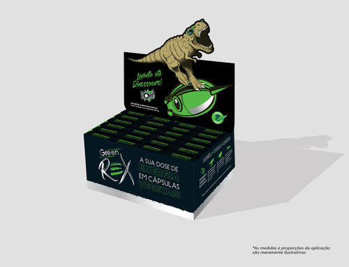 Energetico Geen Rex 96 Capsulas Cafeina Taurina Arginina Veg Sabor Sem sabor