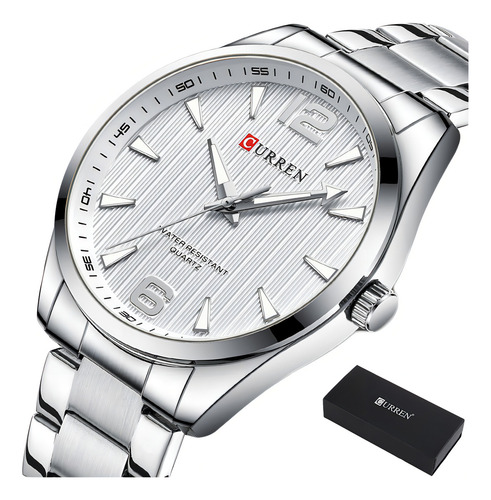Relojes Luminosos De Cuarzo Simples Curren Para Hombre Color Del Fondo Blanco