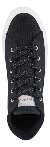 Botines Raw Alto Negro Para Mujer Croydon