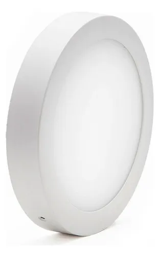 Pack 3 Foco Led Sobrepuesto Panel Redondo 6w