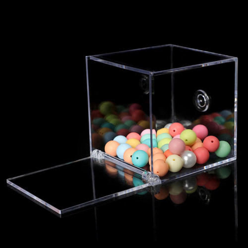 2 Paquete De 2-4 Cajas Transparentes Acrílicas Con 2 Piezas