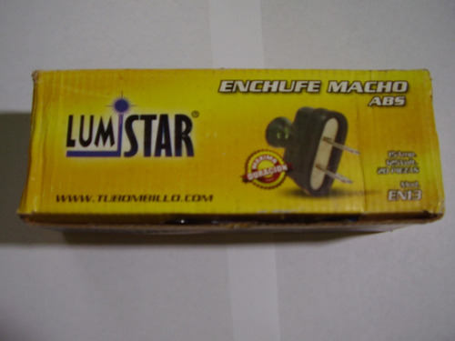 Enchufe Macho Abs Lumistar/ Fermetal 15 Amp 125 Voltios