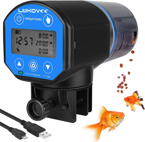 Comedero Automático Para Peces Lukovee, Tiempo De Alimentaci