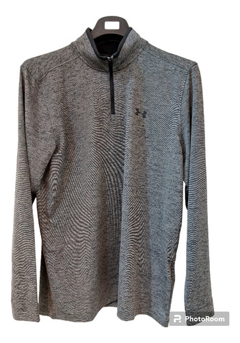 Sudadera Under Armour Golf Gris Jaspeado Con Negro Talla L!!