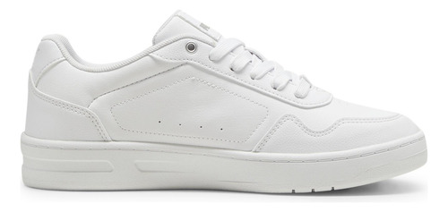 Tenis Puma Court Classy, Mujer, Blanco Con Plateado