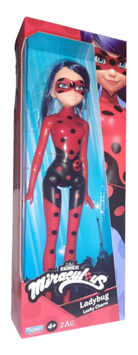 Muñeca Miraculous Ladybug Lucky Charm Articulada 27cm Orig