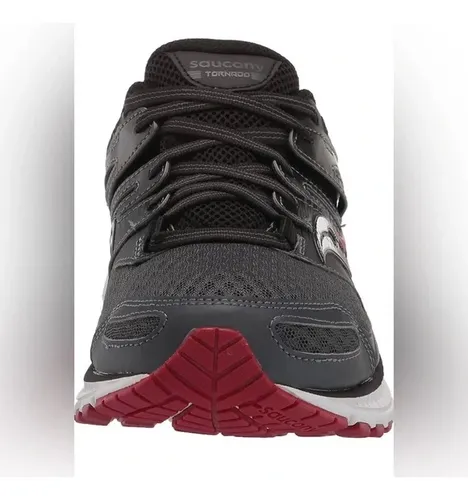 Tenis Saucony Deportivo Tornado 2 Para Caballero Gris rojo