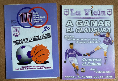 2 Revistas La Viola Defensor, Fútbol 2002 , Ez4