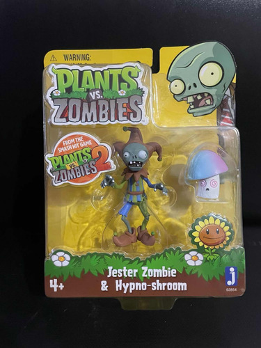 Plantas Contra Zombies Figura Jester Zombie Y Hypno Shroom